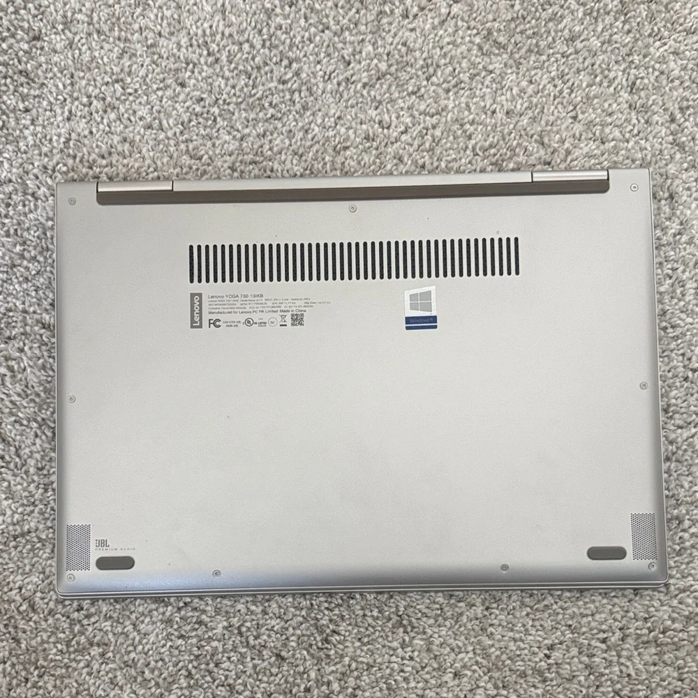 Lenovo Yoga Sleek Silver Laptop